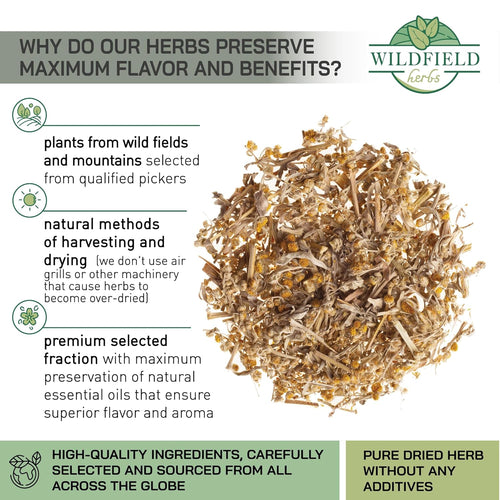 50 Bags Wormwood Herbal Tea (Artemisia Absinthum L.) – 50 Tea Bags 1.5g Absinthe Wormwood Herb