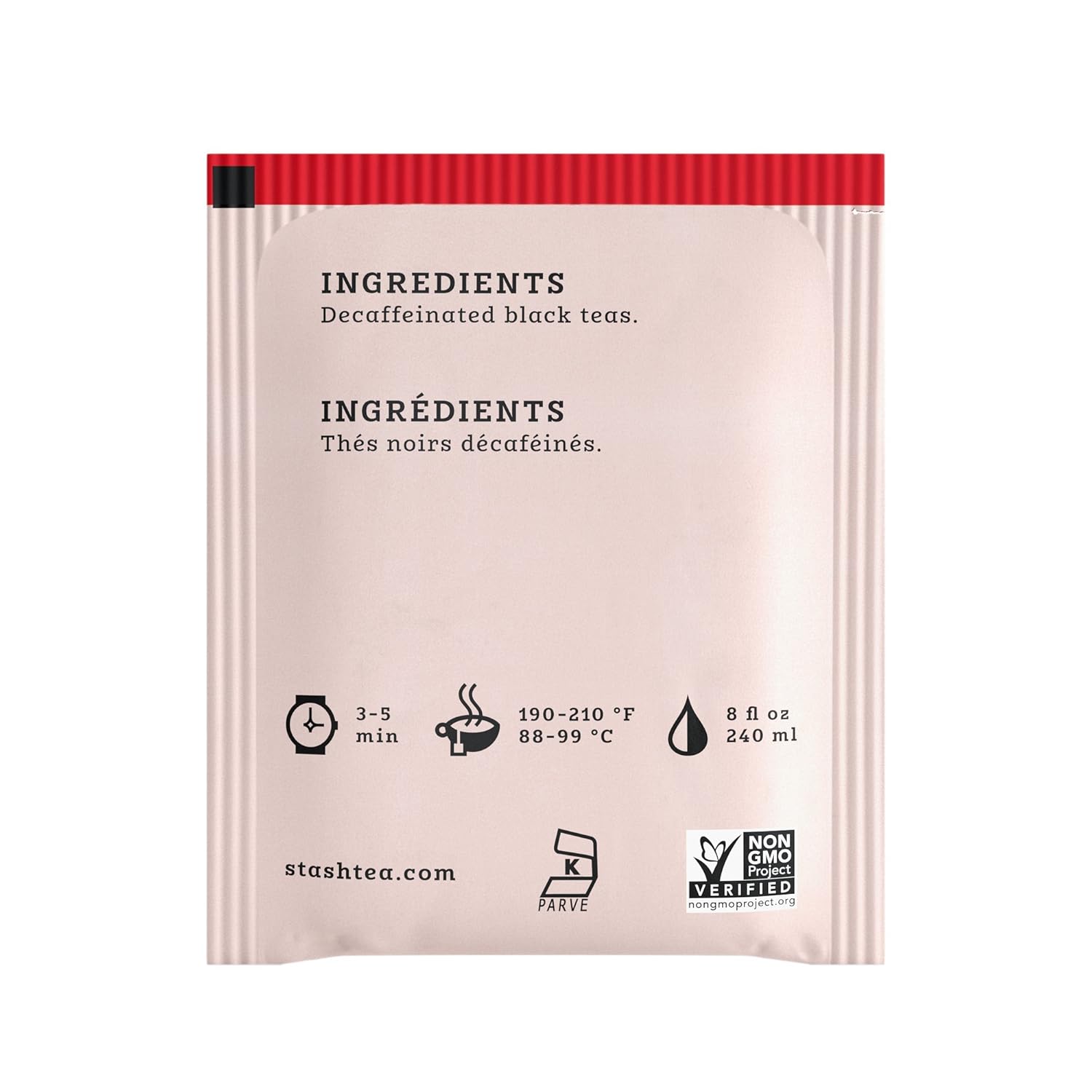 Stash Tea Decaf English Breakfast Black Tea - Decaf, Non-GMO Project Verified Premium Tea with No Artificial Ingredients, 18 Count (Pack of 6) - 108 Bags Total