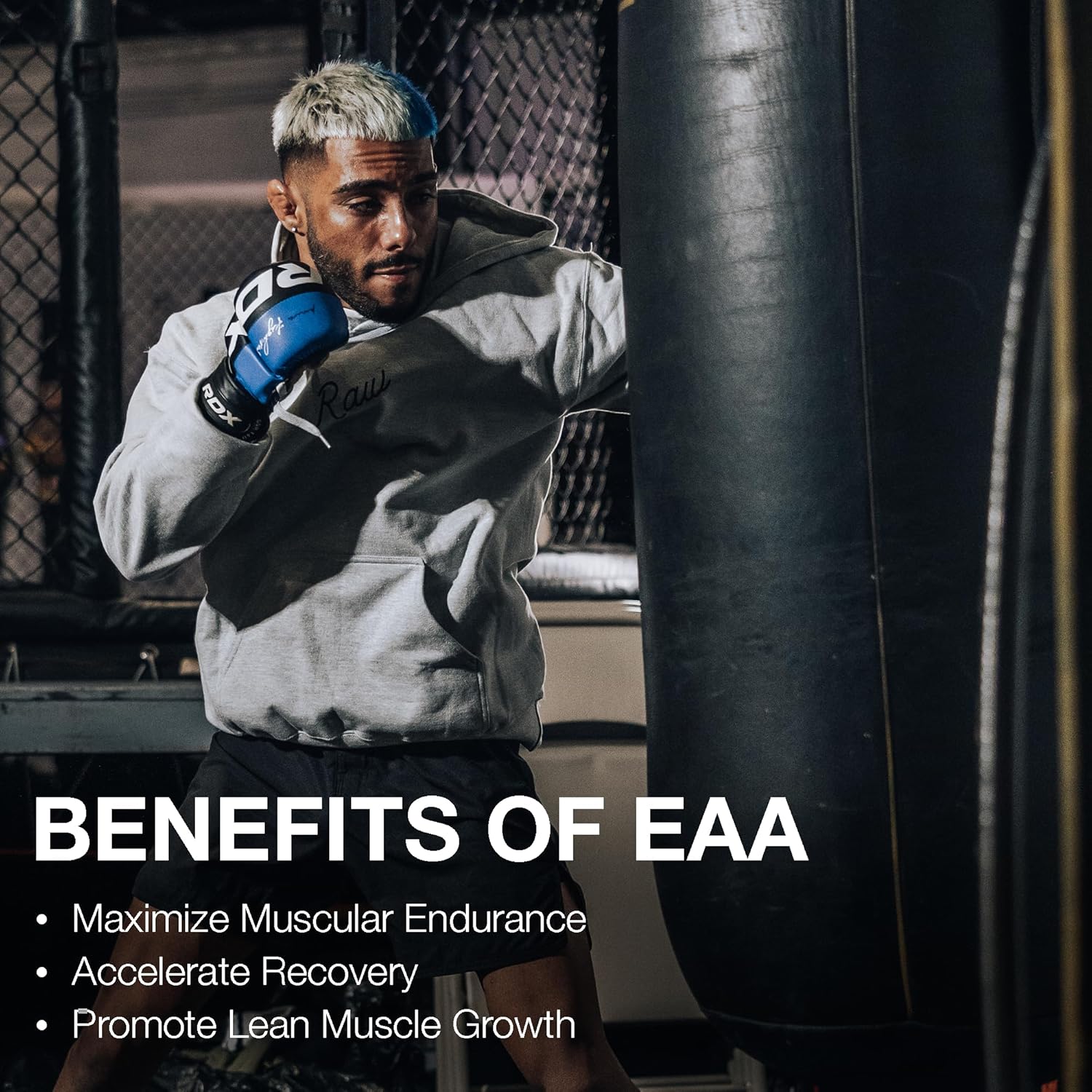 RAW EAA Amino Acids Powder, Watermelon (25 Servings) - Pre Workout Amino Energy Powder for Strength, Endurance, Recovery & Lean Muscle Growth - BCAA Amino Acids Supplement for Men & Women