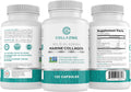 Alaskan Wild-Caught Marine Collagen Peptides with Hyaluronic Acid & Vitamin C - Supports Skin, Hair, Nails, Joints & Bones - Type 1 & 3 Collagen for Women & Men - 120 Powder Capsules