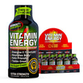 Vitamin Energy Workout+ Extra Strength Energy Shot Sour Apple 10 Pack, 260mg Natural Caffeine, Pre-Workout, B-Vitamins, Minerals, Endurance & Performance, Zero Sugar, Gluten-Free, Vegan, 1.93 fl oz