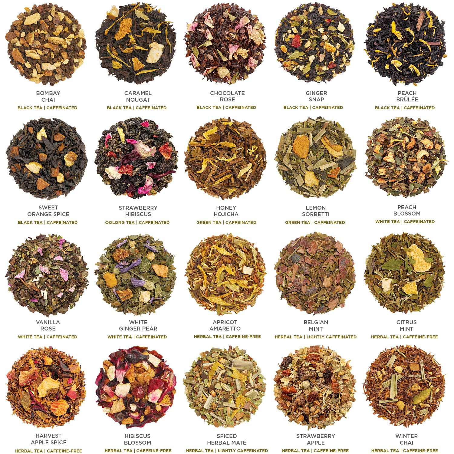 Tea Forte Warming Joy Holiday Assorted Premium Tea Chest Gift Sampler, 40 Count, 2 of each Variety Blend Individually Wrapped Handcrafted Pyramid Infuser Bags