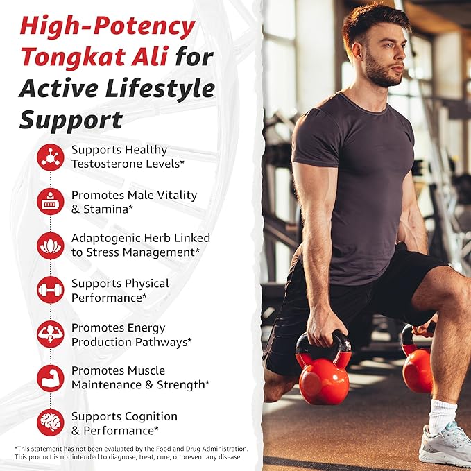 10X Health Alpha Testosterone Supplement for Men - 60 Capsules Mens Testosterone Supplement with Tongkat Ali 1000mg - Strength, Vitality & Muscle Growth Supplements for Men