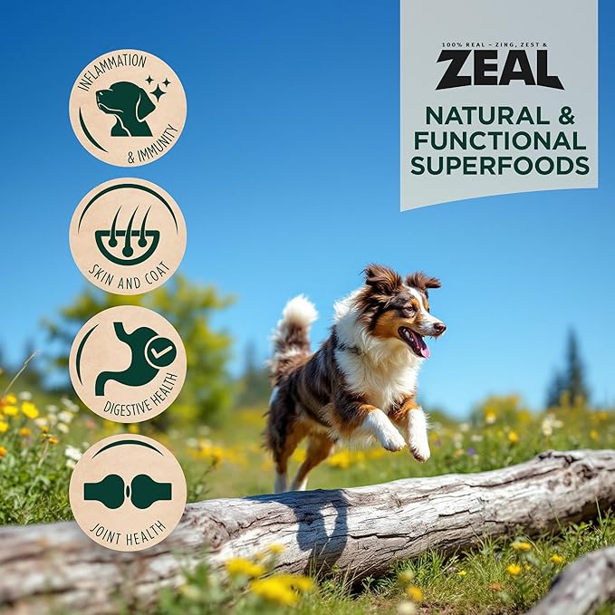 ZEAL Canada Air-Dried Chicken Recipe for Dogs - High Protein, Natural Superfoods, Nutrient Rich, No Fillers, Grain Free, Complete & Balanced (Chicken, 2.2 lb)