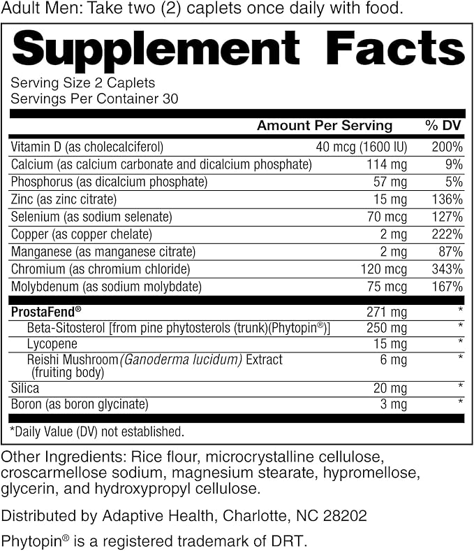 Super Beta Prostate Advanced Prostate Supplement for Men – Reduce Bathroom Trips, Promote Sleep, Support Urinary Health & Bladder Emptying. Beta Sitosterol not Saw Palmetto. (60 Caplets, 1-Bottle)