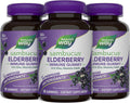 Nature's Way Sambucus Elderberry Immune Gummies, Daily Immune Support for Kids and Adults*, with Vitamin C, Vitamin D3, Zinc, Gluten Free, Vegetarian, 60 Gummies (Set of 3)