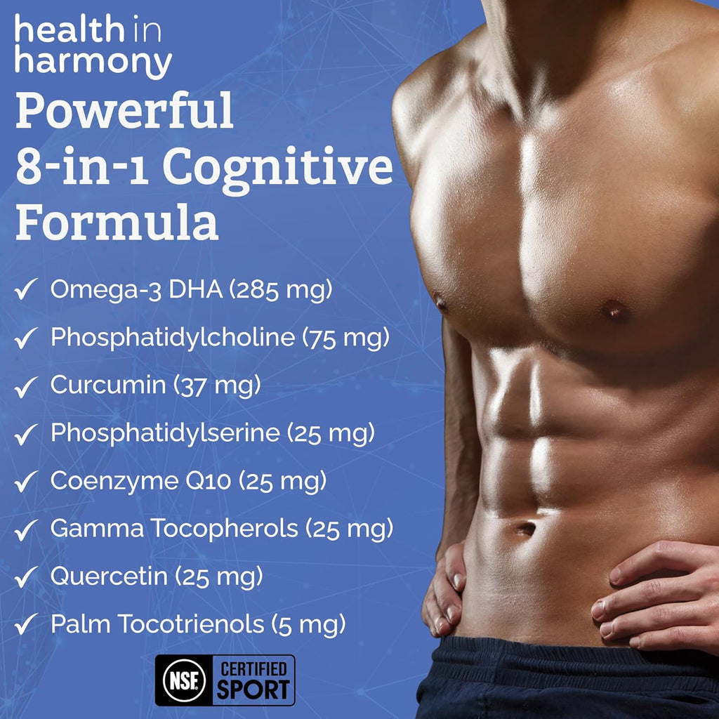 Everyday Full Focus - 8 Super Antioxidants for Cognitive Support (Omega-3 DHA, Phosphatidylcholine & Phosphatidylserine) & utilizes VESIsorb® (60 ct)