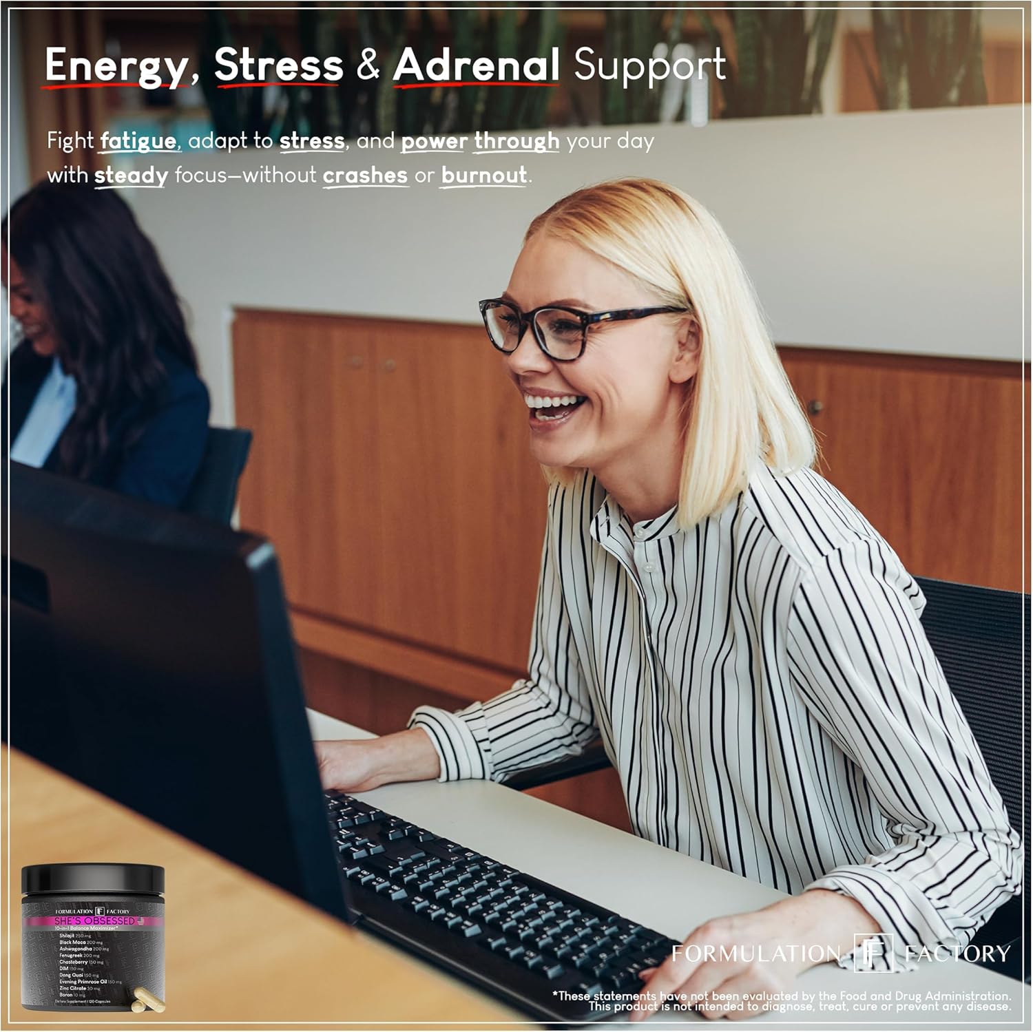 She's Obsessed: 10-in-1 Hormone Balance Maximizer with Shilajit, Maca, Ashwagandha, DIM, Dong Quai, Zinc & More for Vitality & Balance (240 Count (Pack of 2)