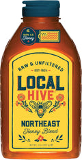 Local Hive Northeast Raw & Unfiltered – 32 oz | 100% Pure U.S. Honey | Natural Sweetener Sourced from American Bees & Beekeepers | Richly Floral Flavor | Ideal for Tea, Baking & Cooking