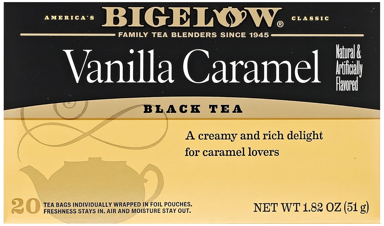 Bigelow Vanilla Caramel Black Tea (20 Teabags)