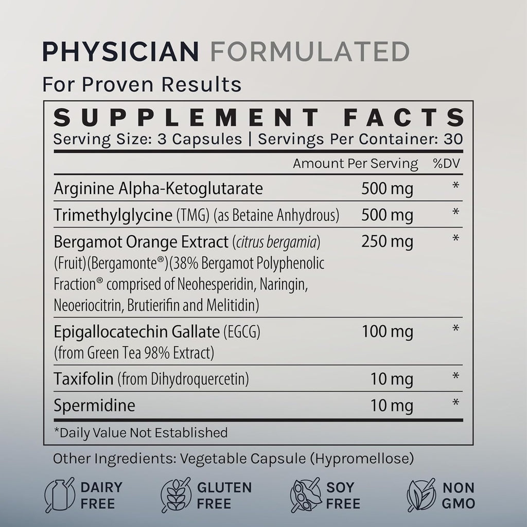 InfiniWell Enhance - Healthy Aging, Longevity Supplement with Trimethylglycine (TMG)- Encourage Cellular Renewal & Mitochondrial Health - Help Promote Healthspan & Epigenetic Aging (90 Capsules)