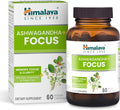 Himalaya Ashwagandha+ Focus with Ashwagandha, Bacopa, Rosemary & Green Tea for Memory, Focus and Clarity, 60 Capsules, 1 Month Supply, Vegan, Gluten Free