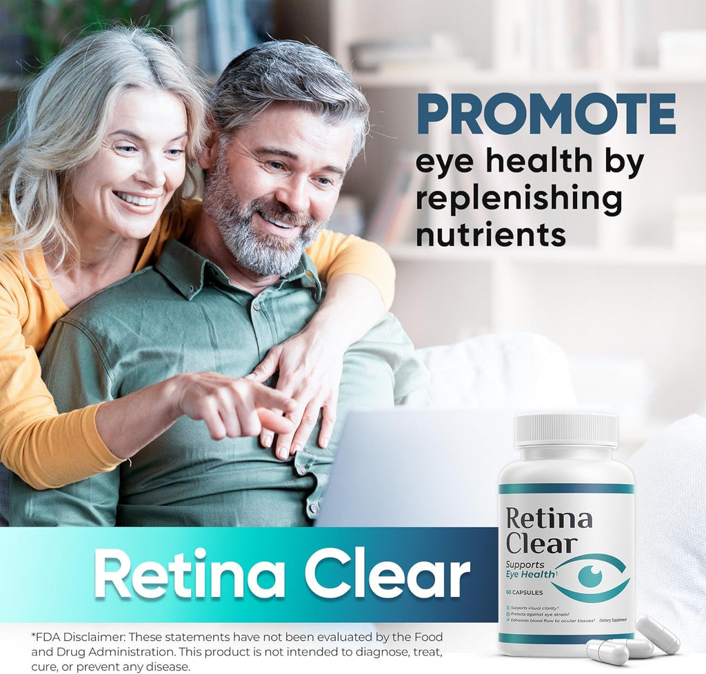 Vision Support Supplement – Eye Health Formula with Lutein, Zeaxanthin, Quercetin, Vitamin A, Zinc, & Bilberry – Supports Visual Clarity, Focus & Eye Fatigue Relief – 6-Pack