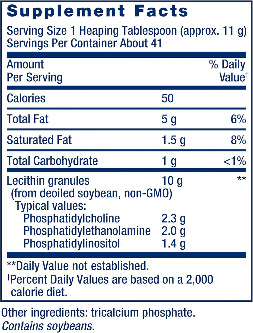 Life Extension Lecithin, Promotes Healthy Cell Structure and Function in The Brain, Gluten Free, Non-GMO, Vegetarian, 454 Grams