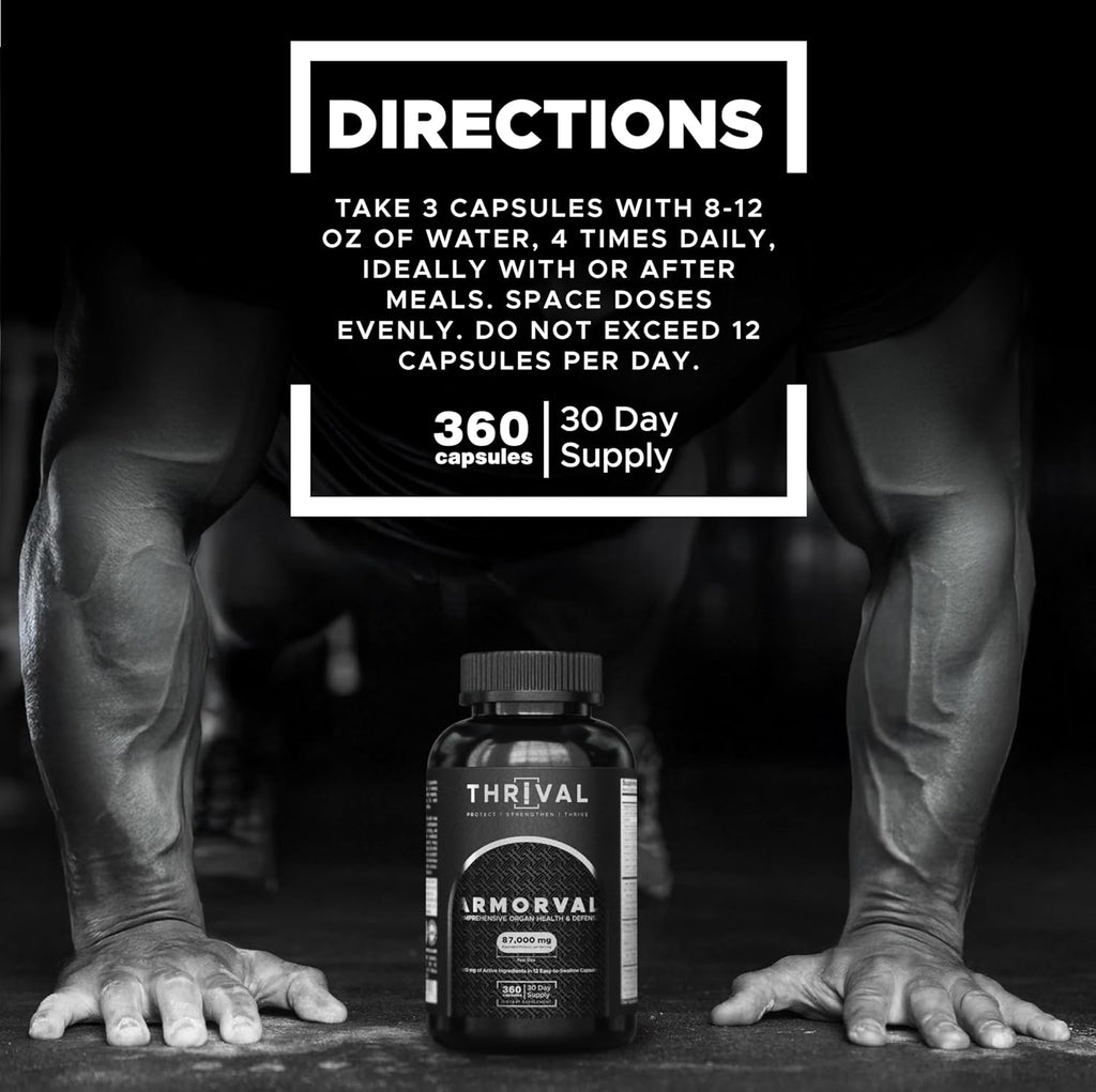 ARMORVAL Cycle Support, PCT | Most Stacked Organ Protector – Ultra-Potent Extracts with Milk Thistle 50:1, Astragalus 20:1, NACET & TUDCA | Liver, Kidney, Heart & More | 360 Caps