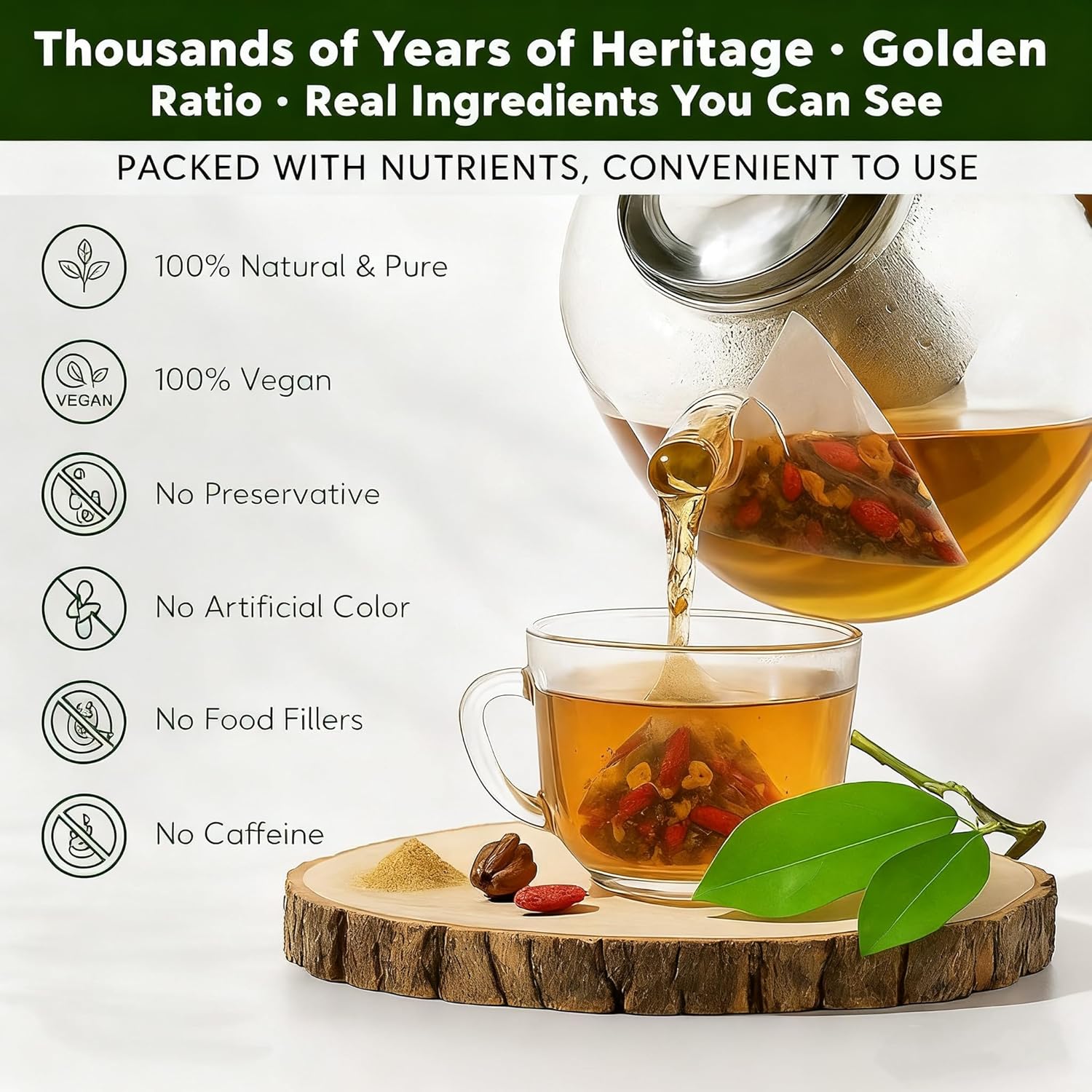 Pyru Tea (2 Pack) : Gentle Essence of Herbs, 12-Pack Box - Pure Ingredients, Natural Herbal Infusion Flavor 2025 Gift Ideas Or Daily Ritual Beverage,No Added Sugar.