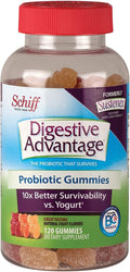 Schiff Digestive Advantage Probiotic Gummies, 120 Count, Pack of 2