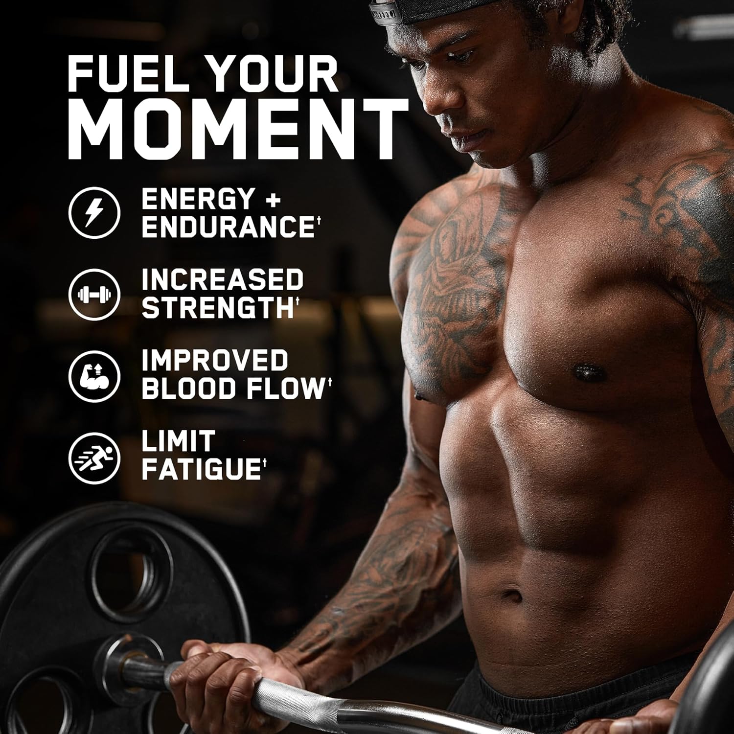 ABE Non Stim Pre-Workout with Creatine, Citrulline, Beta Alanine | Tiger's Blood | 40 or 20 Servings | All in One Stimulant Free Formula | Explosive Focus, Energy, and Muscle Pumps