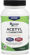 Zenesis Labs Acetyl L-Carnitine with Alpha Lipoic Acid - 90 Capsules
