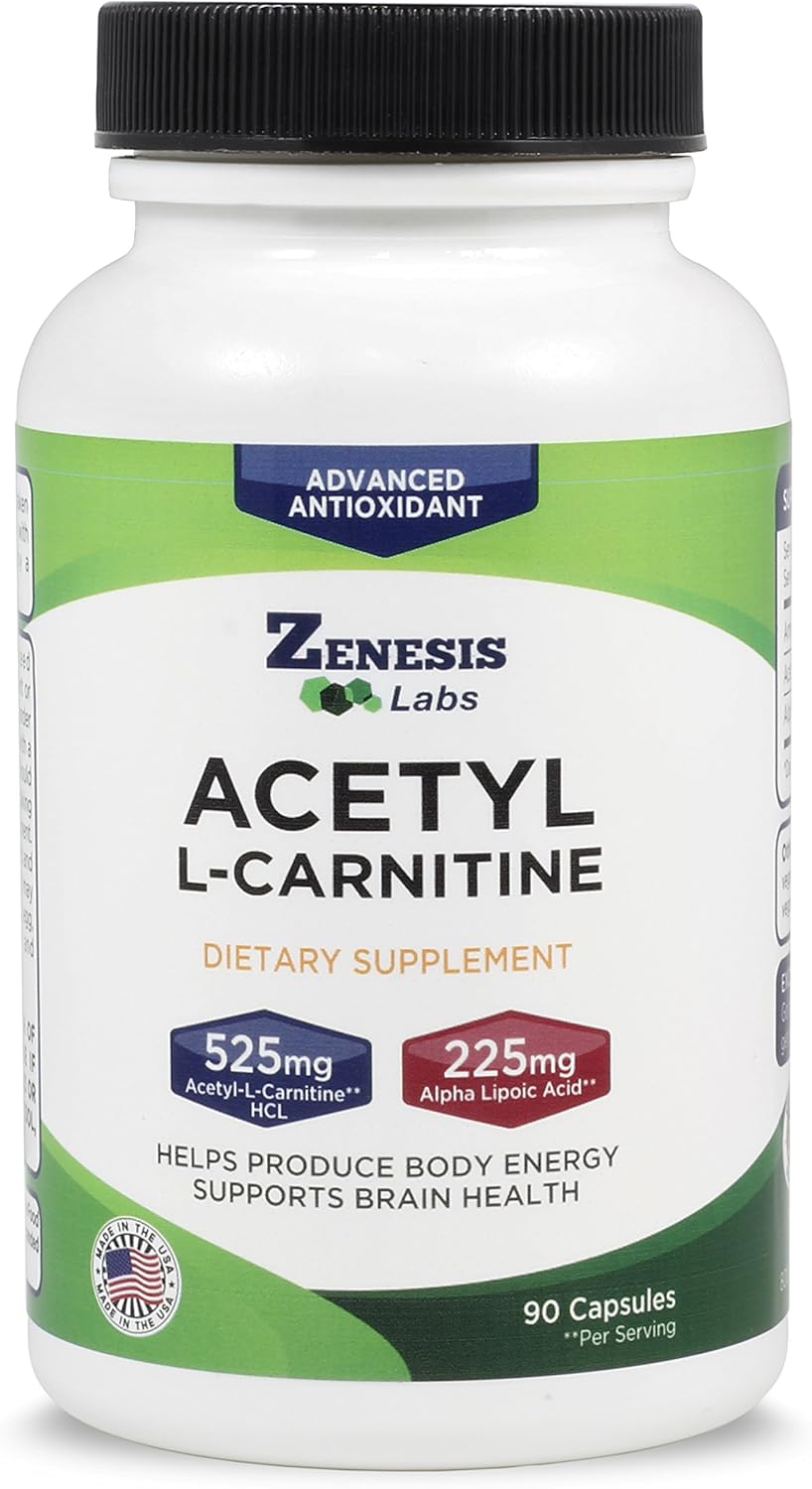 Zenesis Labs Acetyl L-Carnitine with Alpha Lipoic Acid - 90 Capsules