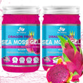 Sea Moss Gel by BioVitalica - Irish sea Moss raw Organic - Premium Quality - Dr Sebi, Vegan superfood for Cells - 100% Natural Seamoss Gel (Pack of 2, Dragon)