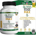GLYCO Edge MAX Maximum Strength Supplement, 60 Veggie Capsules, with Banaba Leaf, Bitter Melon, Gymnema Sylvestre, Vitamins and Minerals (1)