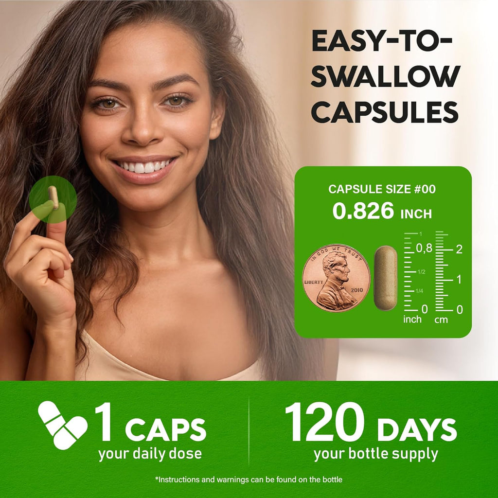 Green Tea Extract Capsules with Green Coffee Beans & Apple Cider Vinegar - Energy & Metabolism Support - Green Tea Supplement 50% EGCG - 20:1 Natural Extract - for Men & Women - 120 Vegan Capsules