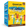Quantum Energy Square - Peanut Butter Dark Chocolate, Chocolate Chip Cookie Dough, Caffe Mocha Almond Chip - Variety 12-Pack - 4 Bars Each