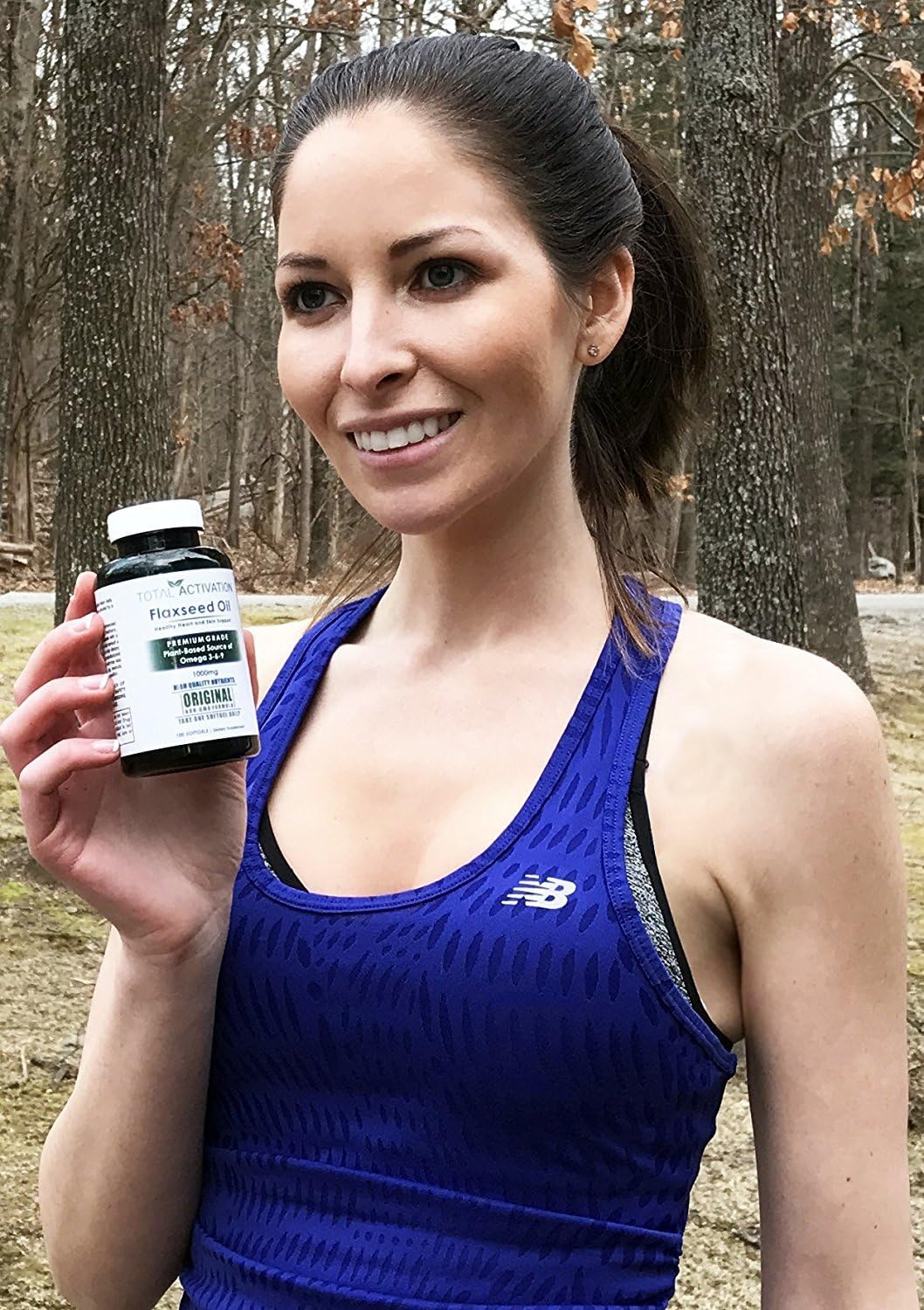 Organic Flaxseed Oil 1,000 mg Omega-3, Immune System Booster with Omega 3,6,9 from Natural ALA, Supports Healthy Hair, Skin and Nails, 100 Rich Liquid Softgels Per Bottle