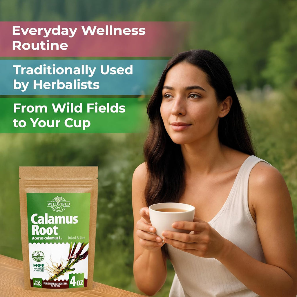 4 oz. Calamus Root Herbal Tea (Acorus Calamus) - 113g Calamus Herb Root Tea Raiz De Calamo