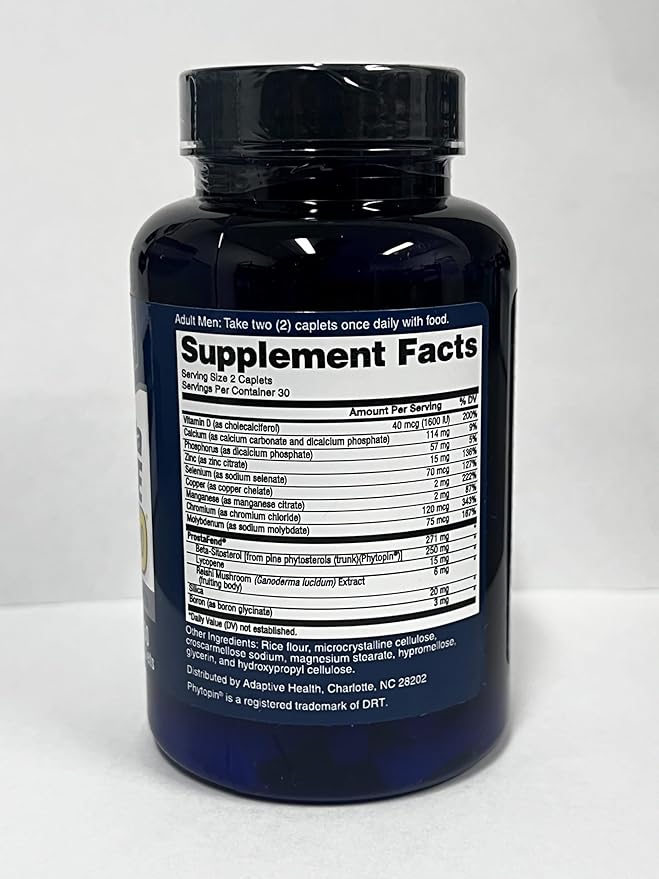 Super Beta Prostate Advanced Prostate Supplement for Men – Reduce Bathroom Trips, Promote Sleep, Support Urinary Health & Bladder Emptying. Beta Sitosterol not Saw Palmetto. (60 Caplets, 1-Bottle)