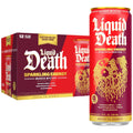 Liquid Death Sparkling Energy - Murder Mystery (Cherry Vanilla and Spice Flavor), Sugar-Free Energy Drink, Unextreme Caffeine 100mg, Essential Vitamins, 12 Fl Oz (Pack of 12)