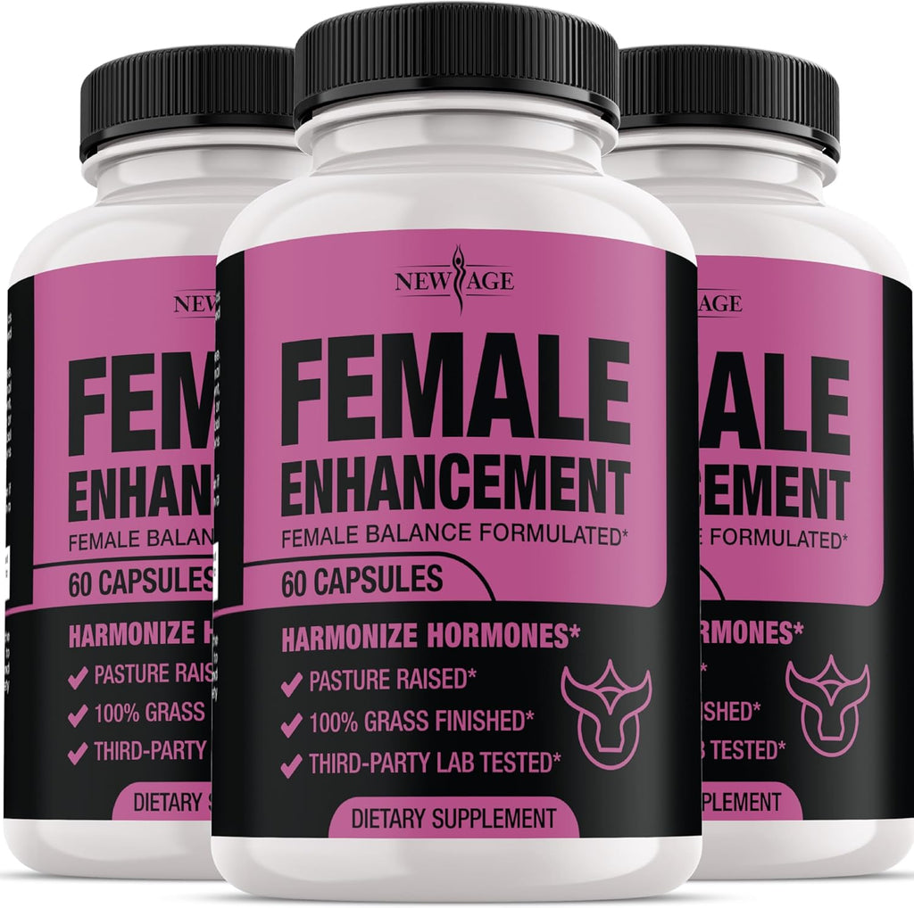 NEW AGE Beef Organ Supplement for Women – Supports Hormone Balance, Energy & Wellness – Pasture Raised Superfood – Liver, Heart, Kidney, Uterine Tissue – Ovary, Uterus, Fallopian Female Support-180