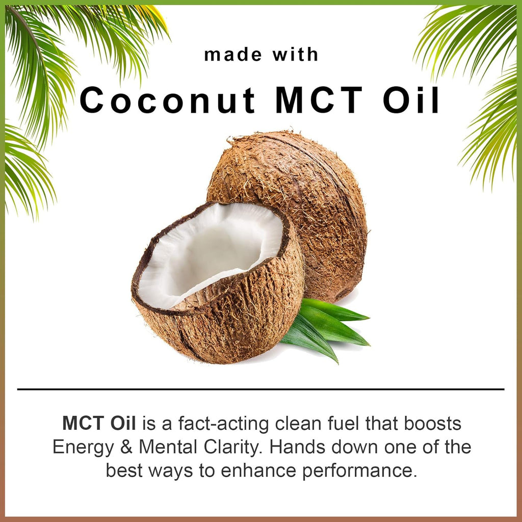 Smarter Energy Pills, 200mg Caffeine & Coconut MCT Oil with Maca Root, 50 Liquid Softgels