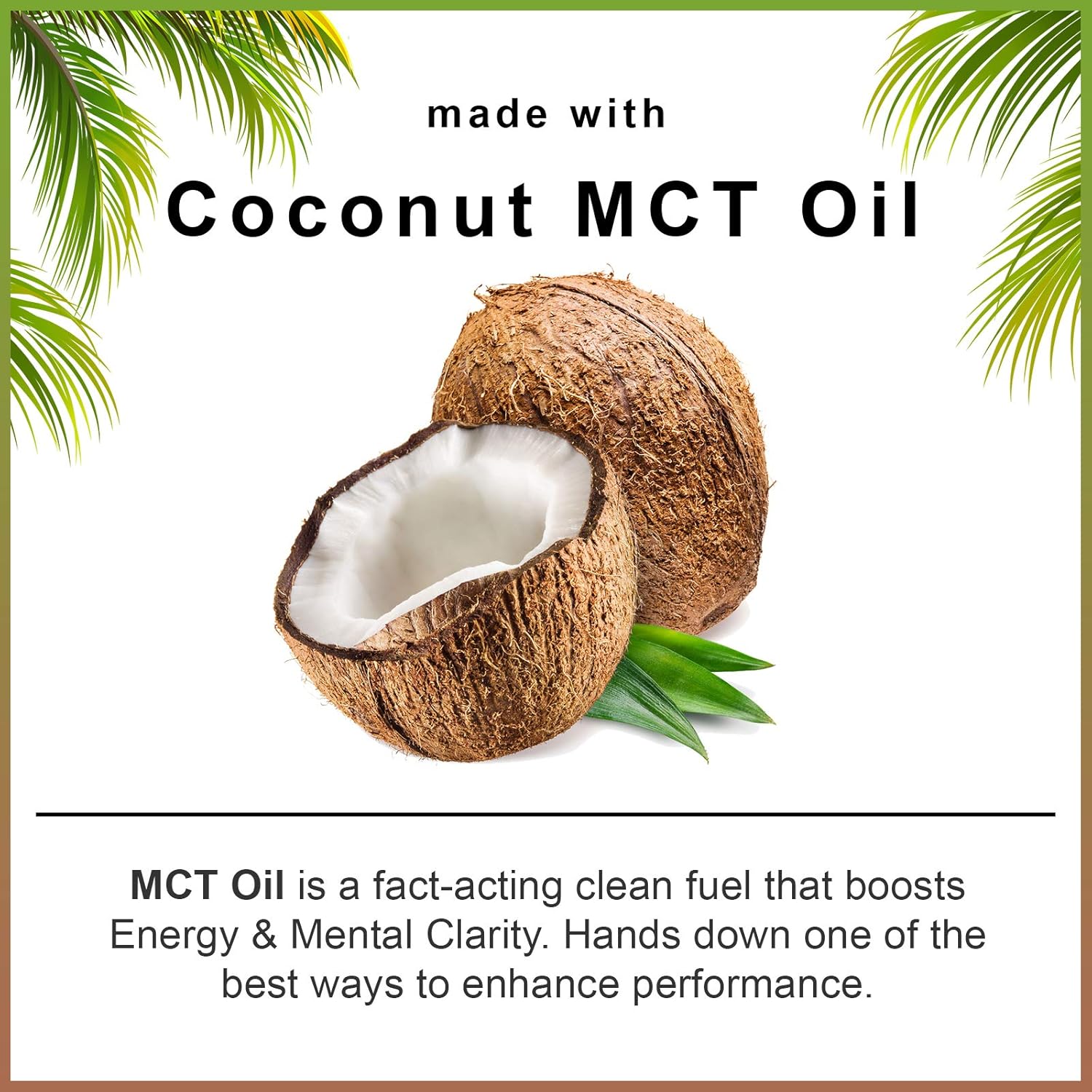 Smarter Energy Pills, 200mg Caffeine & Coconut MCT Oil with Maca Root, 50 Liquid Softgels