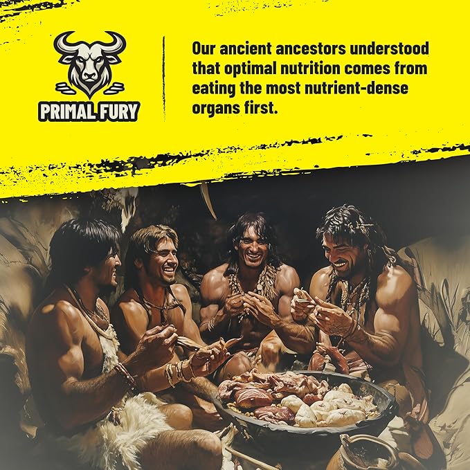 Grass Fed Beef Organ Supplement for Men - Male Optimization Pills - 6 Vital Beef Organs to Drive Prostate Health & Peak Performance, Made in USA, 90 Capsules