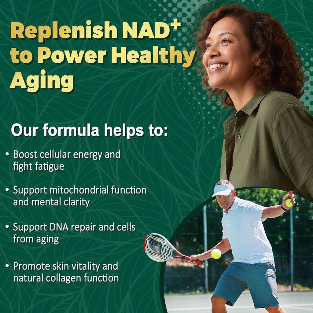 NBOOCUP NAD Supplement - 1010mg Nicotinamide Riboside Chloride Complex, Liposomal NR Supplements, Resveratrol NAD+ for Anti Aging, Cellular Energy, Skin, Focus - 90 Capsules