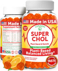 Lunakai USA Made Super Chol Gummies – 1200mg Plant Sterols & Stanols for Natural Cholesterol Support – Non-GMO Phytosterol Supplement, 60ct