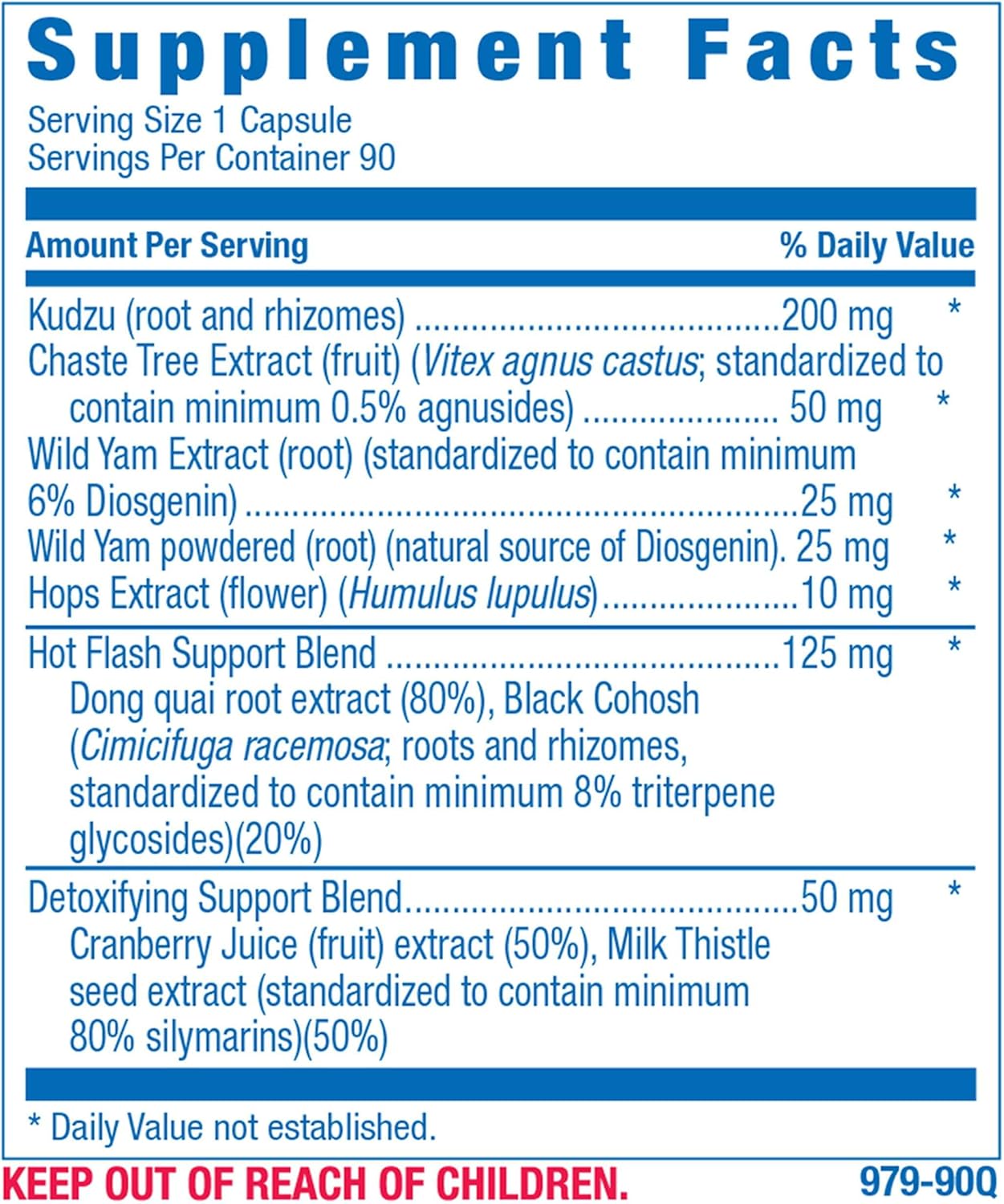 Phytoestrogen Menopause Supplement for Women - Clinical Formula with Dong Quai Vitex & Black Cohosh for Menopause Hot Flashes Night Sweats Mood Support & More - One Capsule Daily - 1 Month Supply