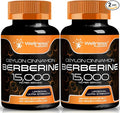 WELLNESS LABSRX Berberine 15,000mg - Third-Party Tested Berberine Supplement HCL with Ceylon Cinnamon, Black Pepper Extract and Apple Cider Vinegar, Heart Support Capsules - 240 Capsules - Pack of 2