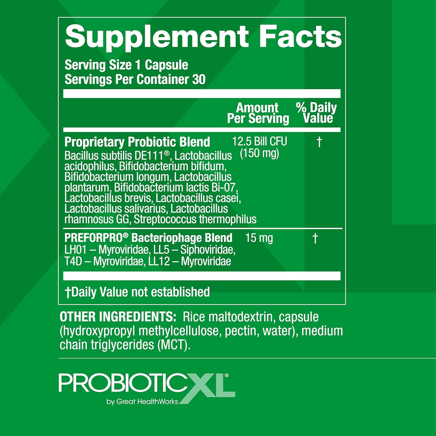 OmegaXL ProbioticXL - Probiotic & Prebiotic, Shelf Stable - Blend 11 Strains - Promote Healthy Gut Flora Growth, 12.5 Billion CFU - Non-GMO, Gluten-Free - 30 Veggie Caps