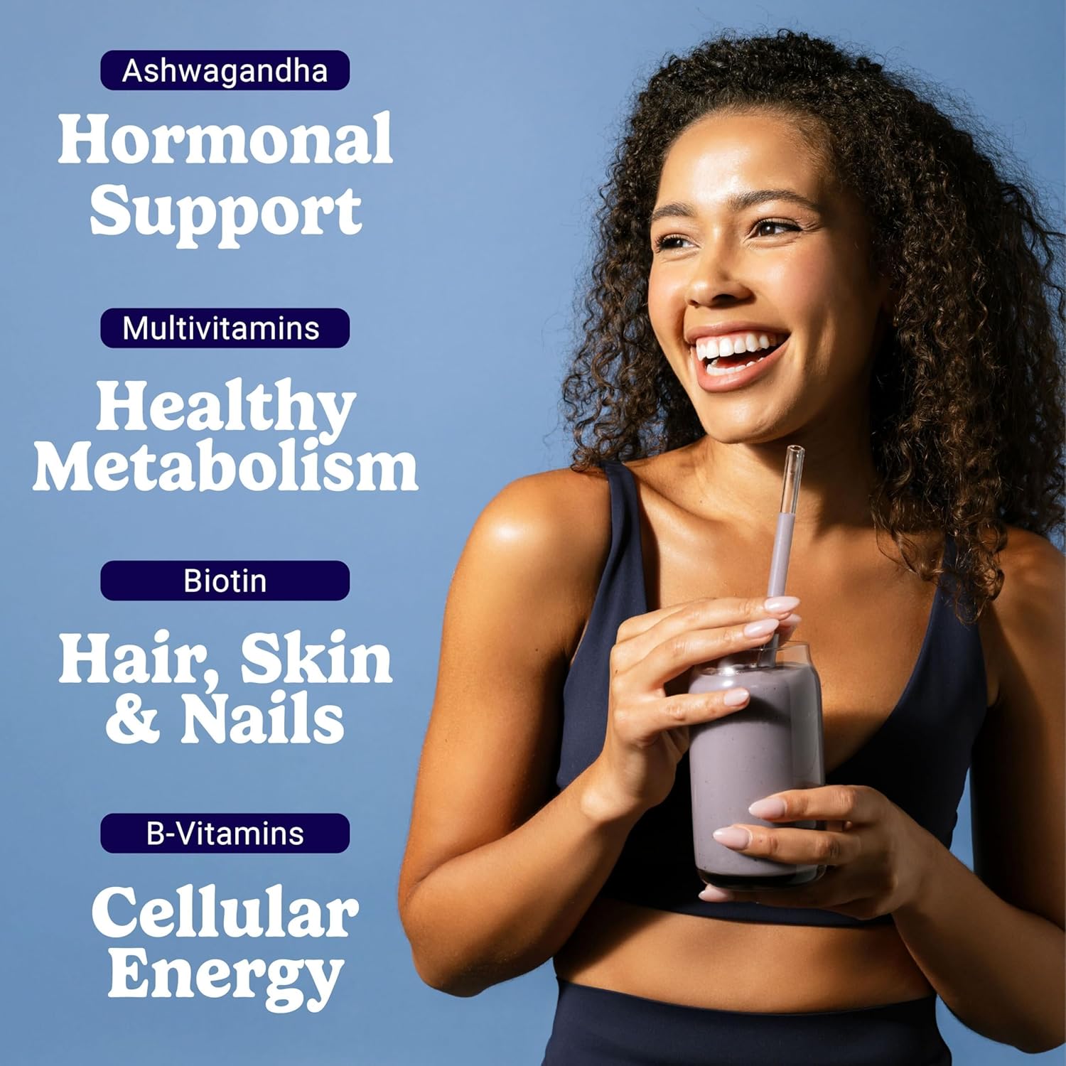 VitaHustle ONE Meal Replacement Shake - Plant Based Protein Powder by Kevin Hart - Vegan, Meal Replacement Powder with Superfoods, Vitamins, Adaptogens & Probiotics - Blueberry Cobbler Flavor, 15 Servings