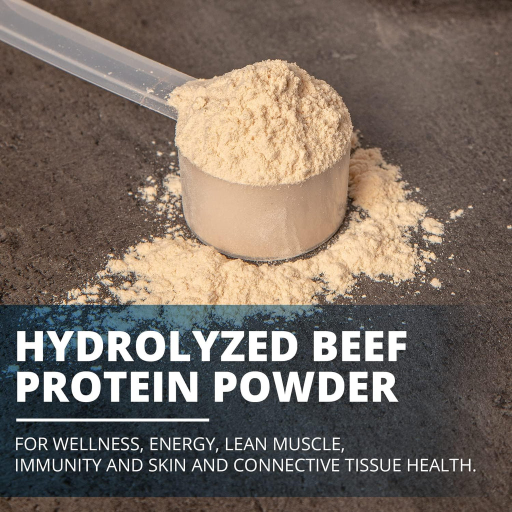 PureClean Protein 25G Organic Grass Fed Beef Bone Broth Protein from Swedish Cattle - Paleo & Keto-Friendly, Gluten-Free, Sugar-Free, Dairy-Free - Enhanced with Collagen Peptides - (615 Grams) Vanilla