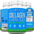 Root Vitality Collagen Peptides Capsules - Grass-Fed, Pasture-Raised Hydrolyzed Protein Supplement for Skin, Hair, & Nails - Non-GMO, Zero Sugar Daily Pills for Men & Women (180 Capsules)
