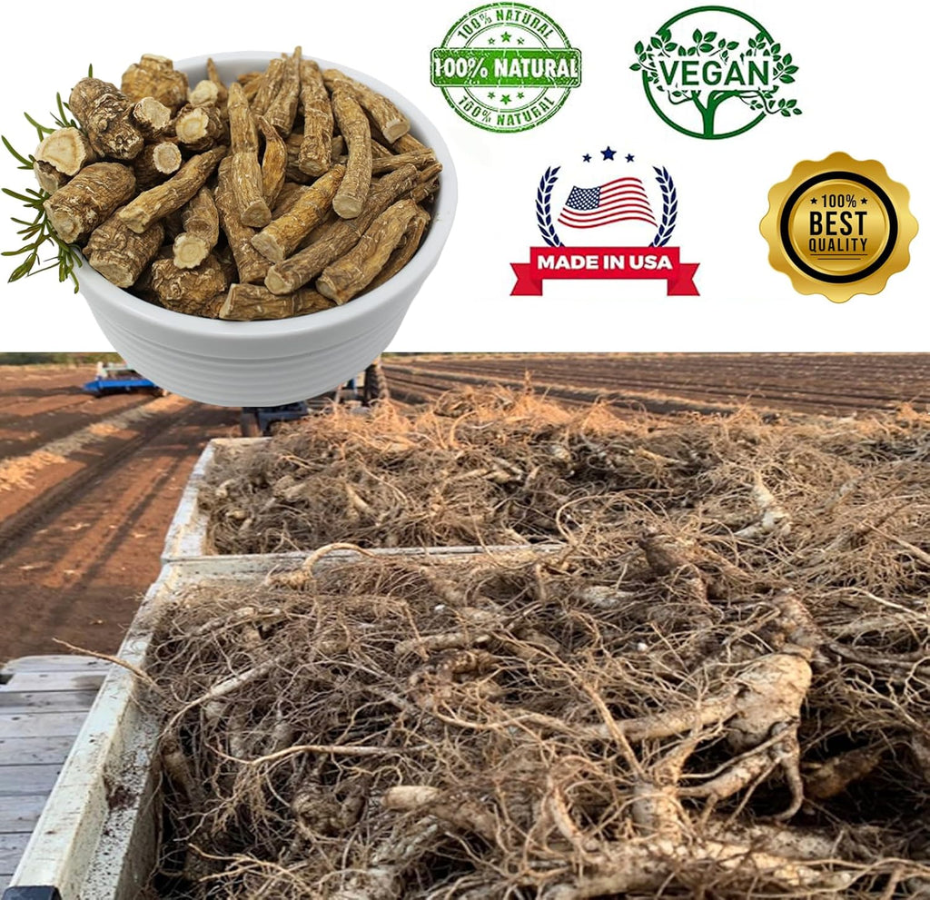 American Ginseng from Wisconsin 8OZ, American Wisconsin Ginsengss Slices Root 西洋参/花旗参 美國花旗參 2 Boxes 4 Ounce Large Root