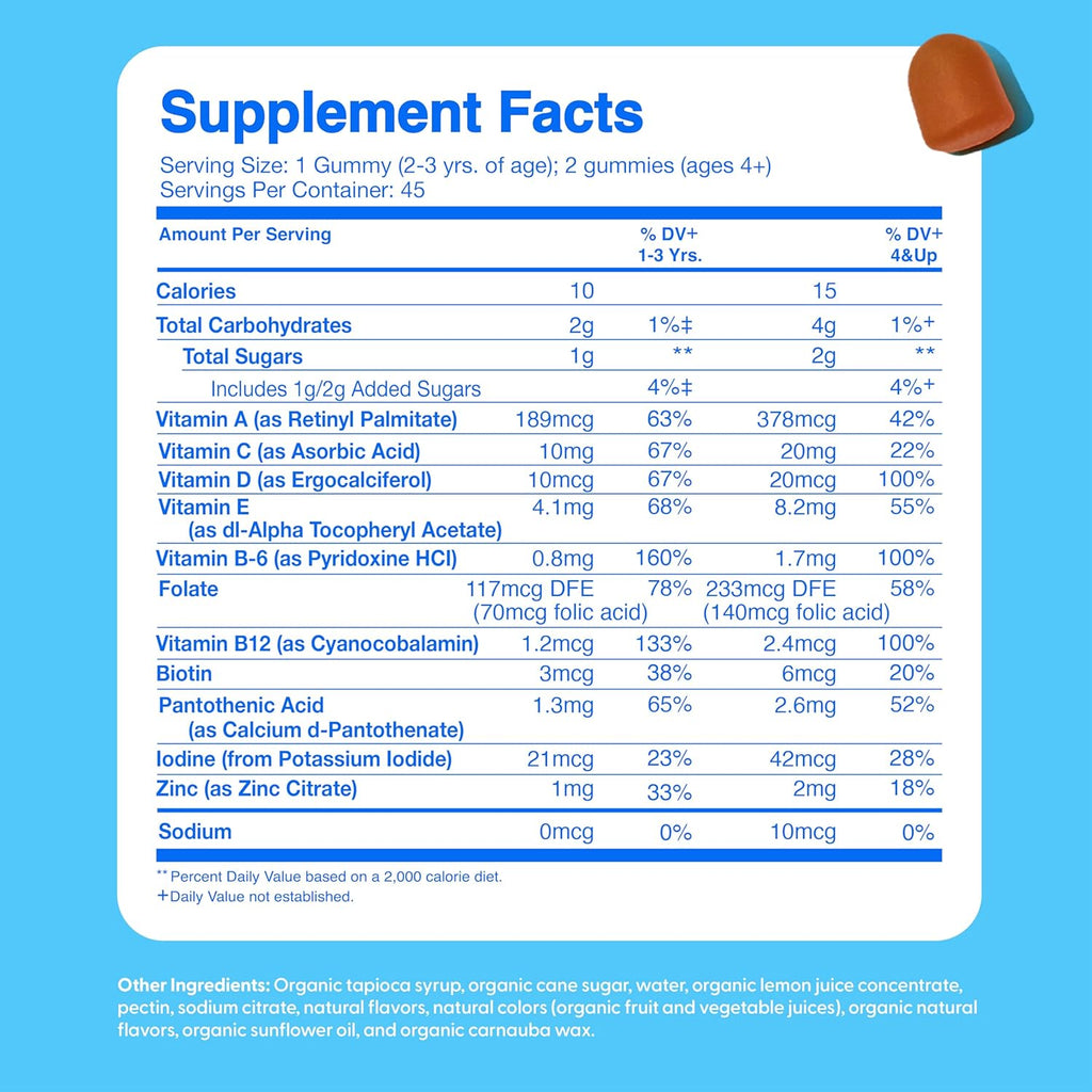 Feel Great Kids Multivitamin Gummies | Citrus & Strawberry Flavored Vitamins for Kids | Multivitamin Gummies with Vitamin D for Bone, Muscle & Immune Support | Chewable Vitamins | 45-Day Supply