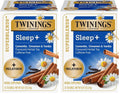 Twinings Superblends Sleep+ Herbal Tea with 1mg Melatonin Camomile, Cinnamon & Vanilla, Naturally Caffeine-Free, 16 Tea Bags (Pack of 2), Enjoy Hot or Iced