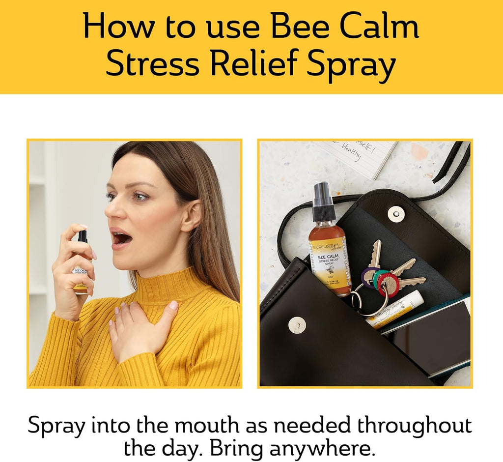 Mickelberry Gardens Relaxation Honey Spray – Natural Tension Relief & Sleep Support with Chamomile, Lavender & Organic Herbs – 2 Oz