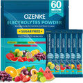Electrolytes Powder Packets, 60 Sticks Hydration Packets Sugar Free, Electrolyte Drink Mix Travel Electrolyte Packets for Rapid Hydration, 6 Flavors