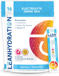 Daily Electrolyte Packets Drink Mix | Zero Calories, Zero Sugar Plus Vitamins, Minerals & More | 16 ct (Tropical Passion Fruit Breeze)